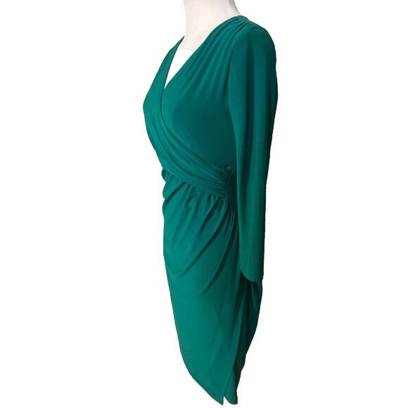 Ralph Lauren Dress 4 Green 3/4 Long Sleeve Stretch Washable Career Church - Picture 4 of 14